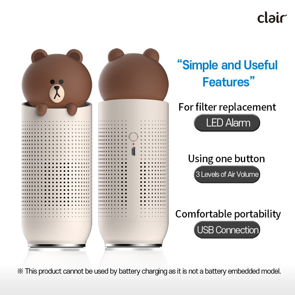 Clair Brown Portable Air Purifier