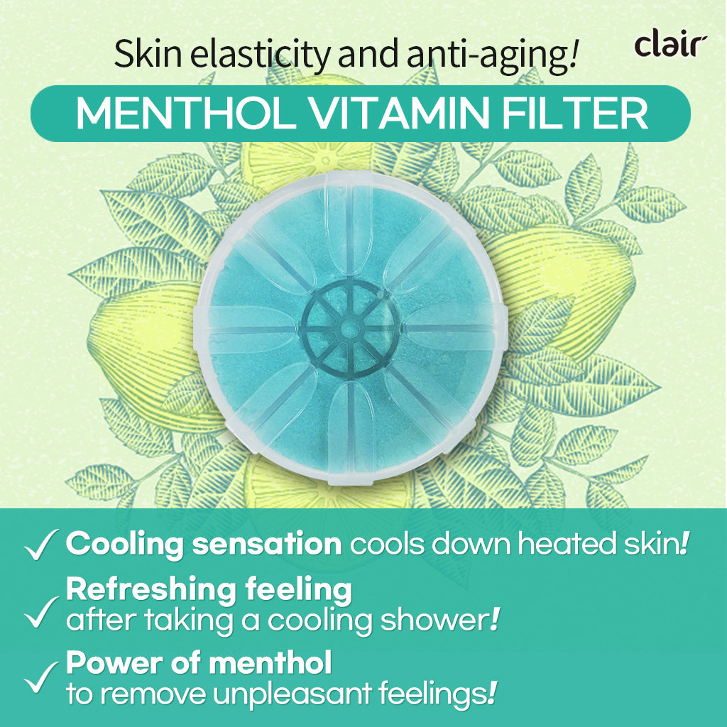 Clair Menthol Vitamin Shower Filter